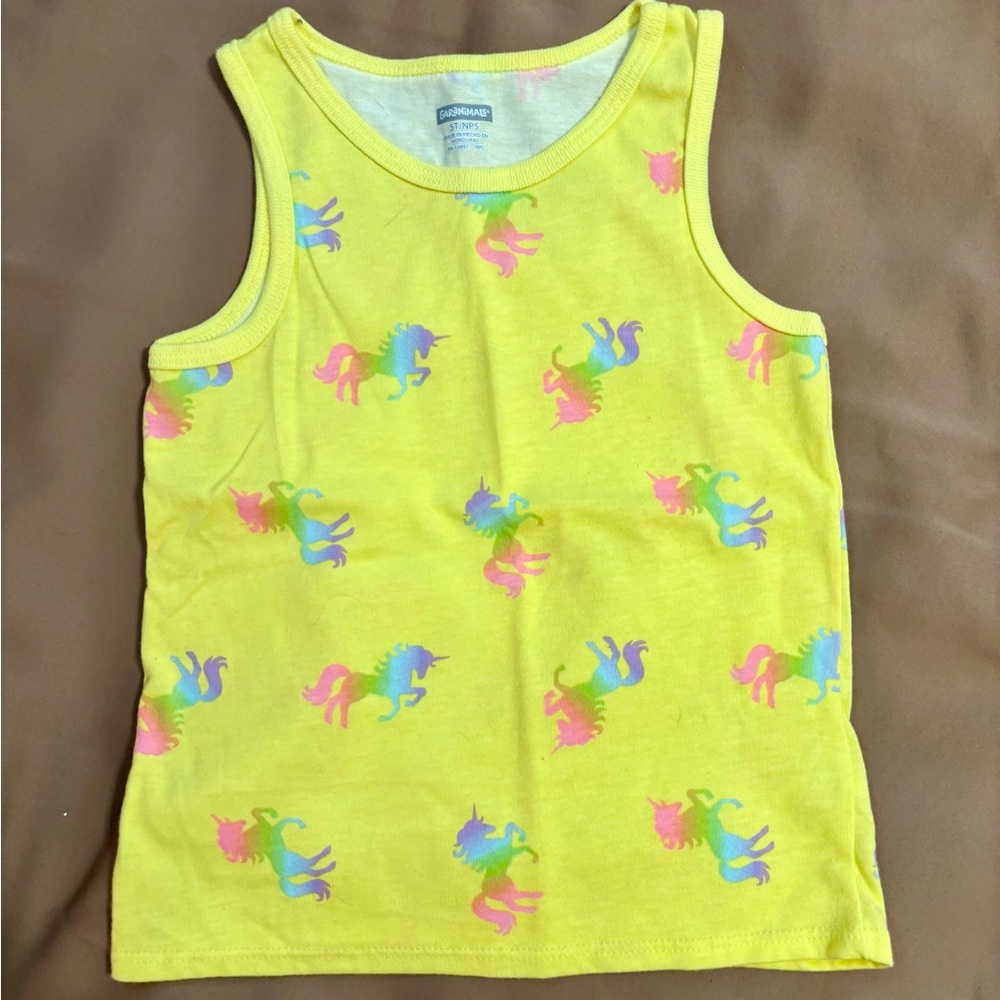 Colorful Unicorn Tank Top for Kids